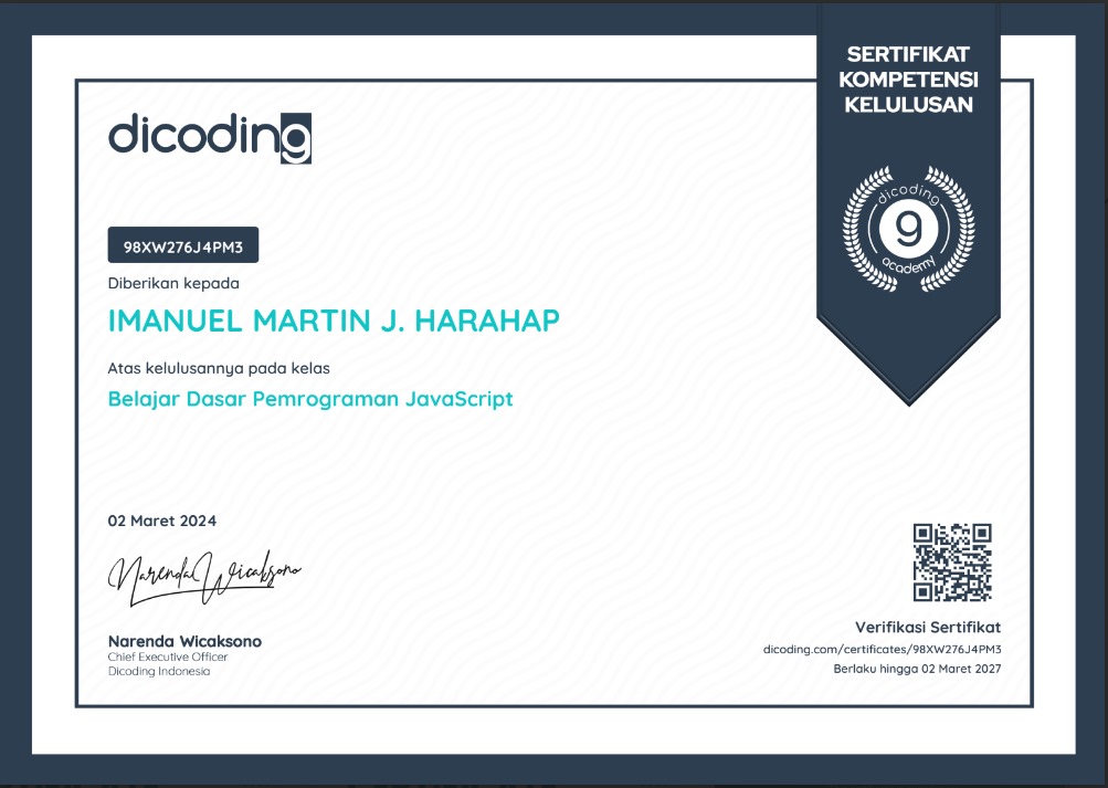 Certification 2